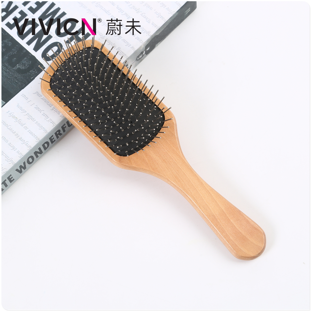【 Weiwei 】 Airbag air cushion hair massage wooden comb, smooth hair styling comb, anti-static household large board hair comb details Picture