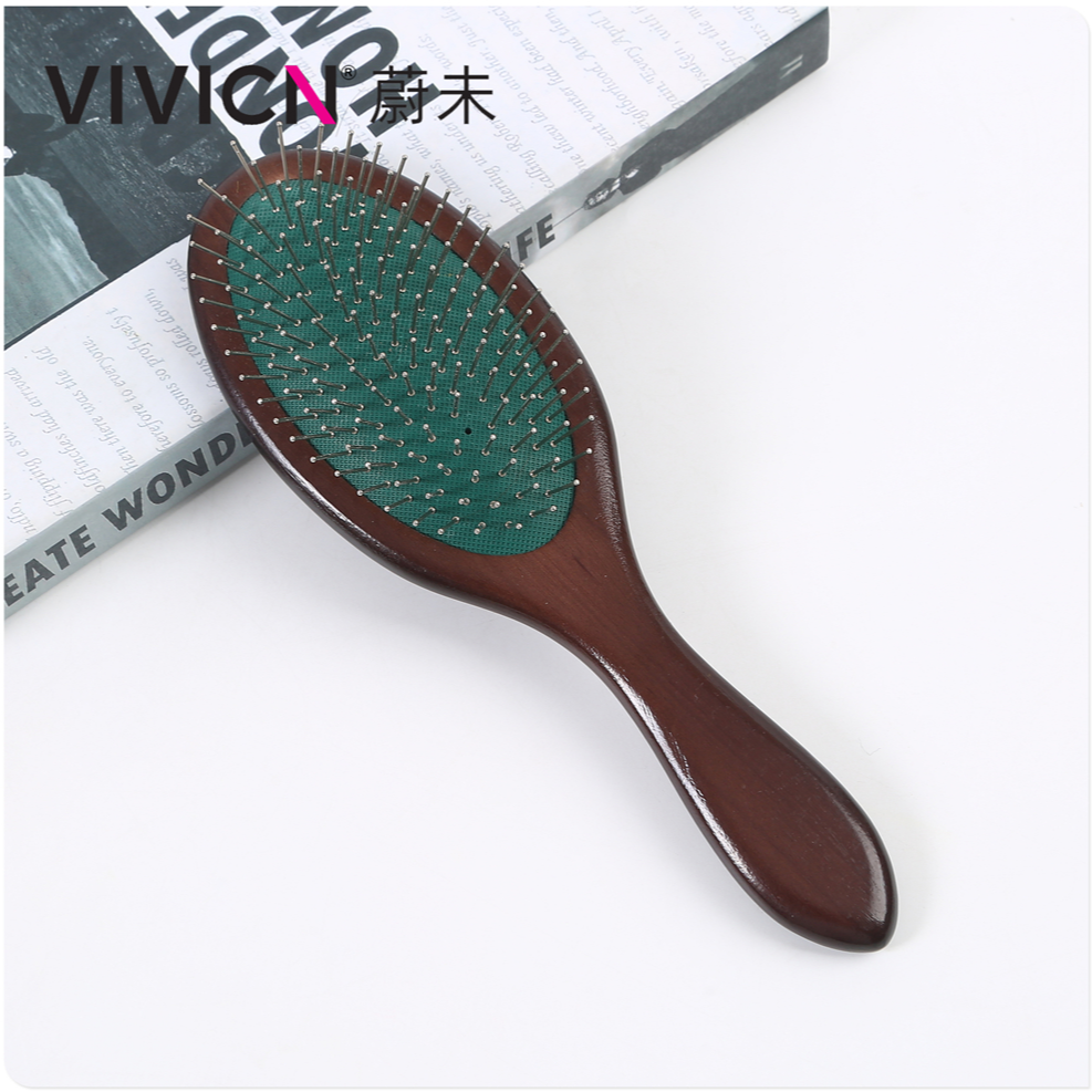 【 Weiwei 】 Air cushion airbag comb, steel-toothed massage hair care comb, hair care and nourishment wooden comb, air cushion comb Specification image