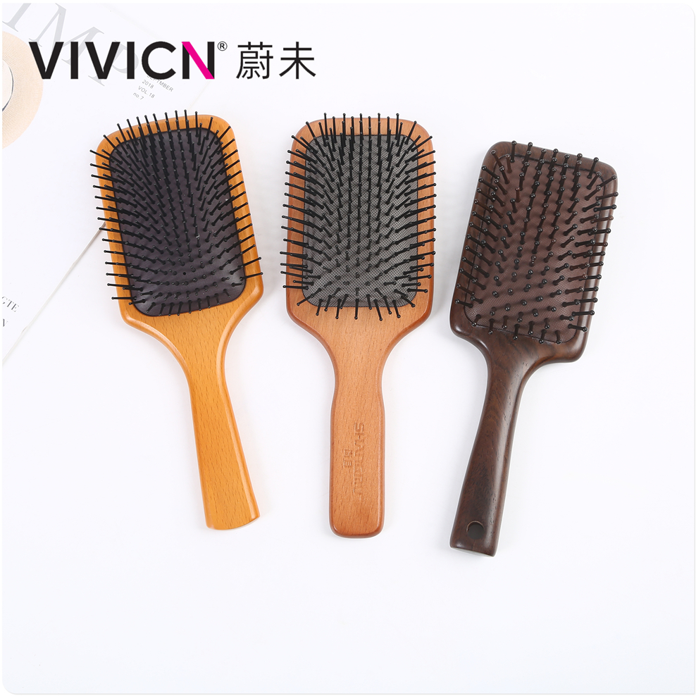 【 Weiwei 】 New style of wooden comb airbag massage scalp comb for men and women with long hair and large board air cushion