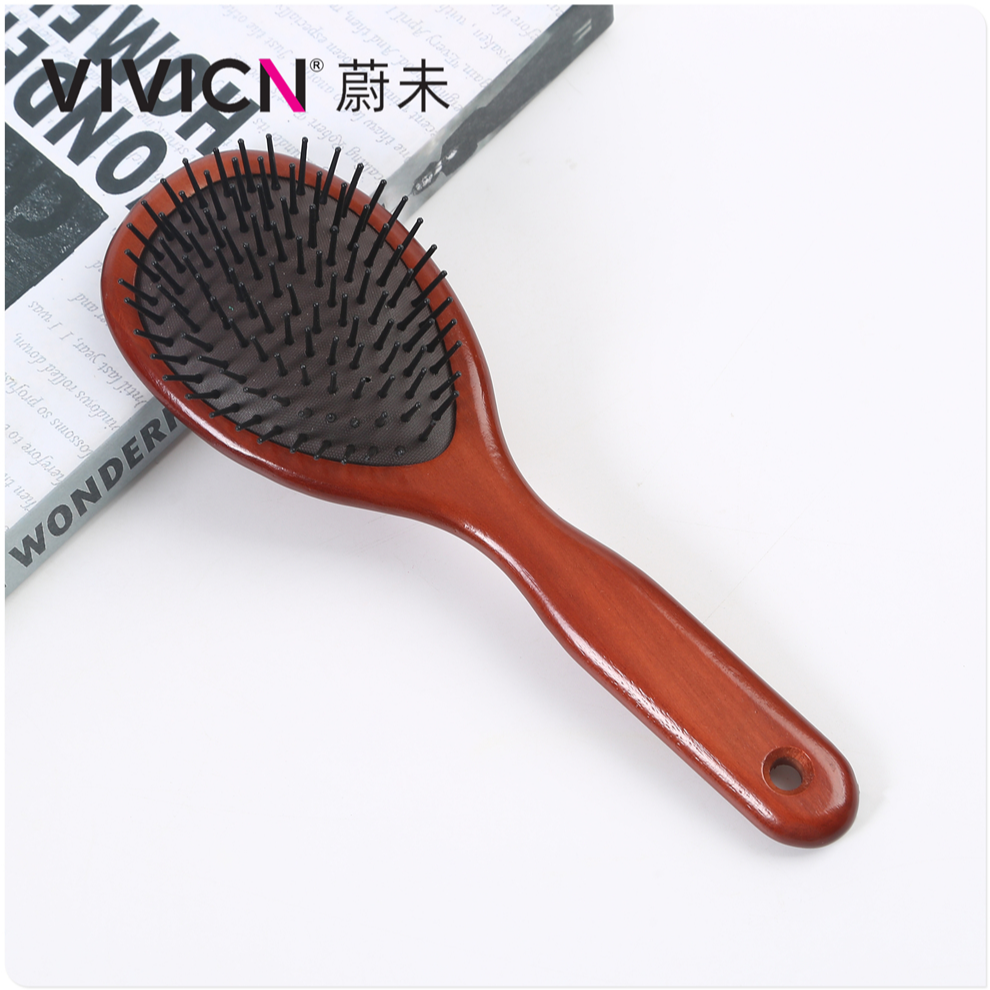 【 Weiwei 】 Air cushion comb, popular wooden comb, airbag comb, men's and women's long hair, curly hair, head massage comb, men's wooden comb Specification image