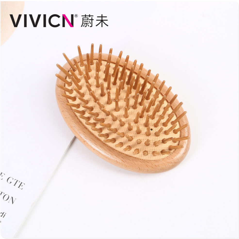 【 Weiwei 】 Air cushion comb for women, long hair scalp massage comb, portable airbag comb, children's wooden comb details Picture