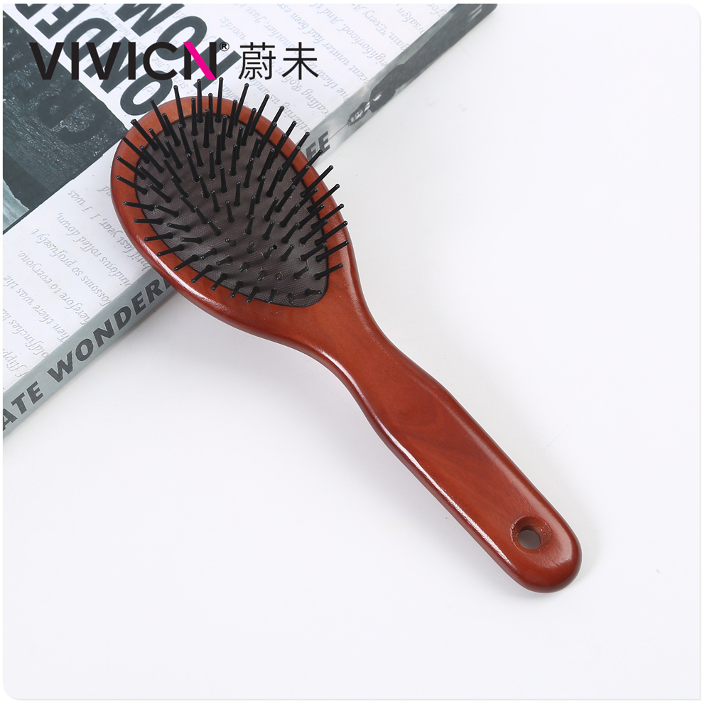 【 Weiwei 】 Air cushion comb, popular wooden comb, airbag comb, men's and women's long hair, curly hair, head massage comb, men's wooden comb details Picture