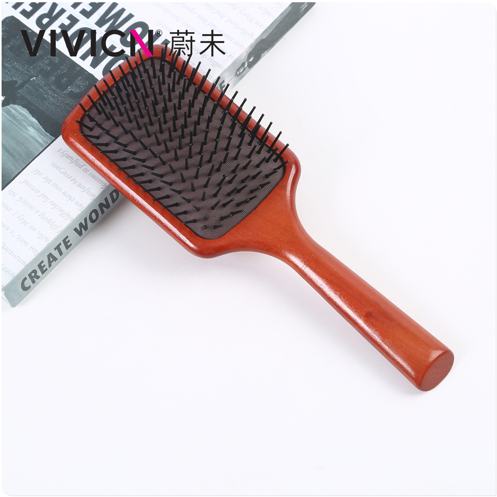 【 Weiwei 】 Massage comb, air cushion comb, wooden comb, women's special long hair curling, home fluffy scalp comb Item Picture