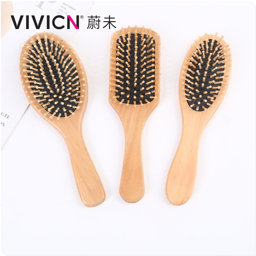 【 Weiwei 】 Air cushion comb, airbag massage comb, anti-static hair loss, men's and women's long hair, wooden comb