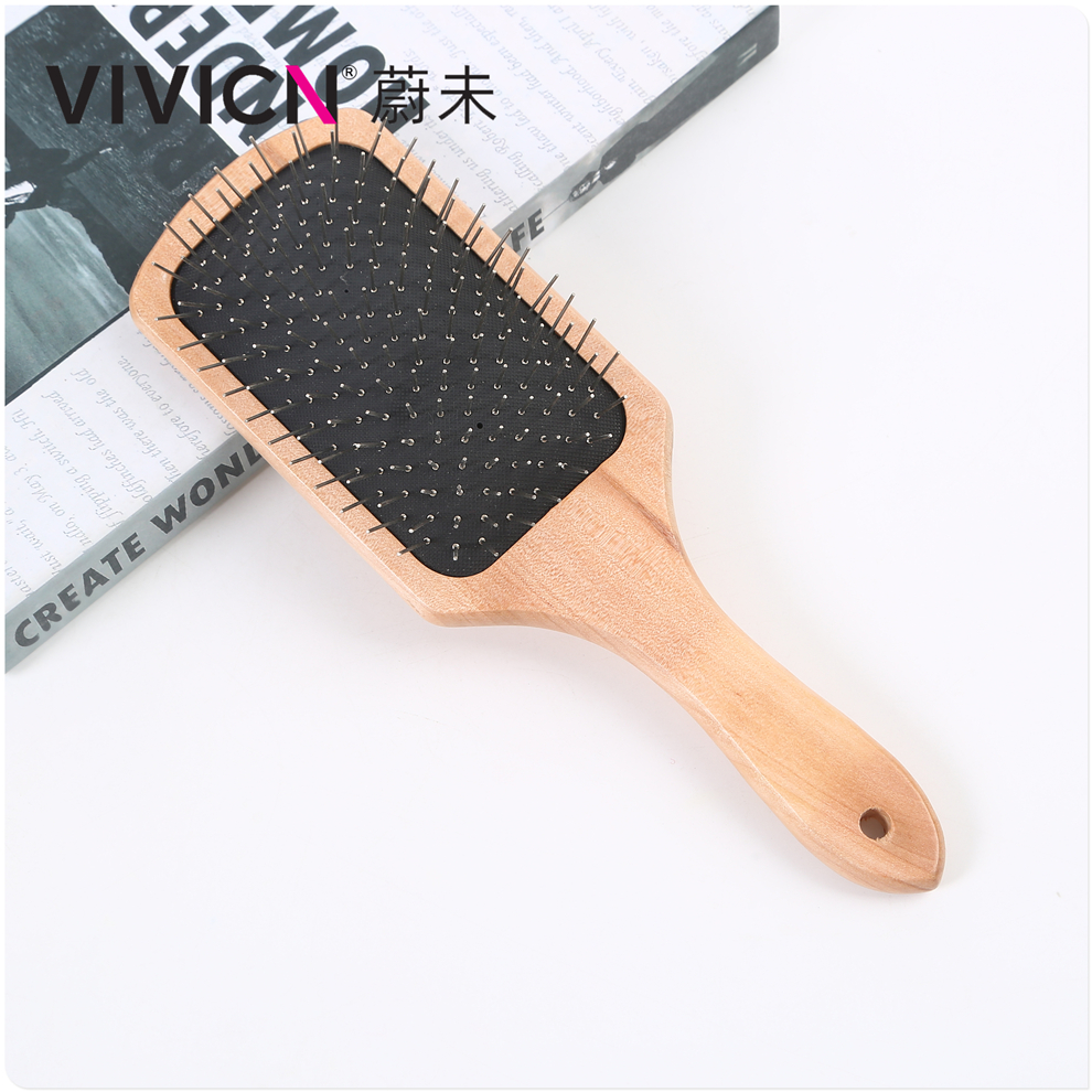 【 Weiwei 】 Airbag air cushion hair massage wooden comb, smooth hair styling comb, anti-static household large board hair comb Specification image