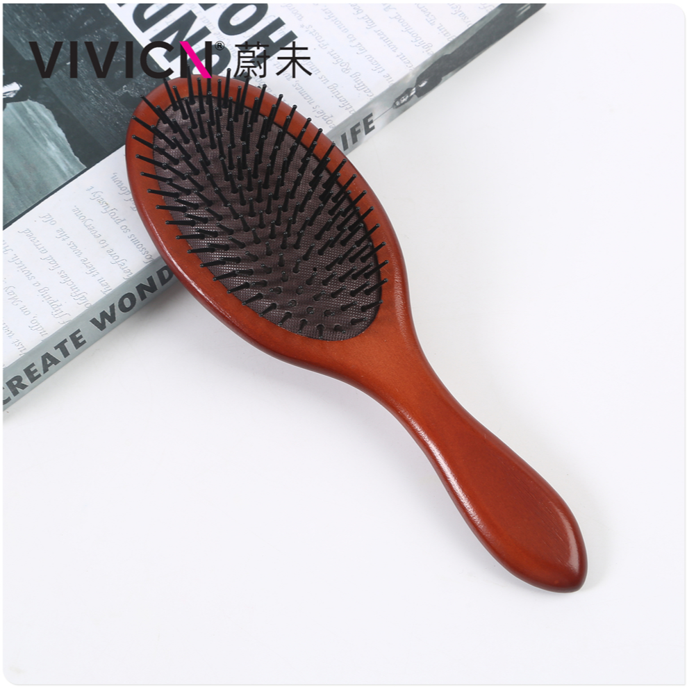【 Weiwei 】 Comb, airbag comb, air cushion comb, wooden comb, scalp massage comb, portable for children and girls, wooden comb Specification image