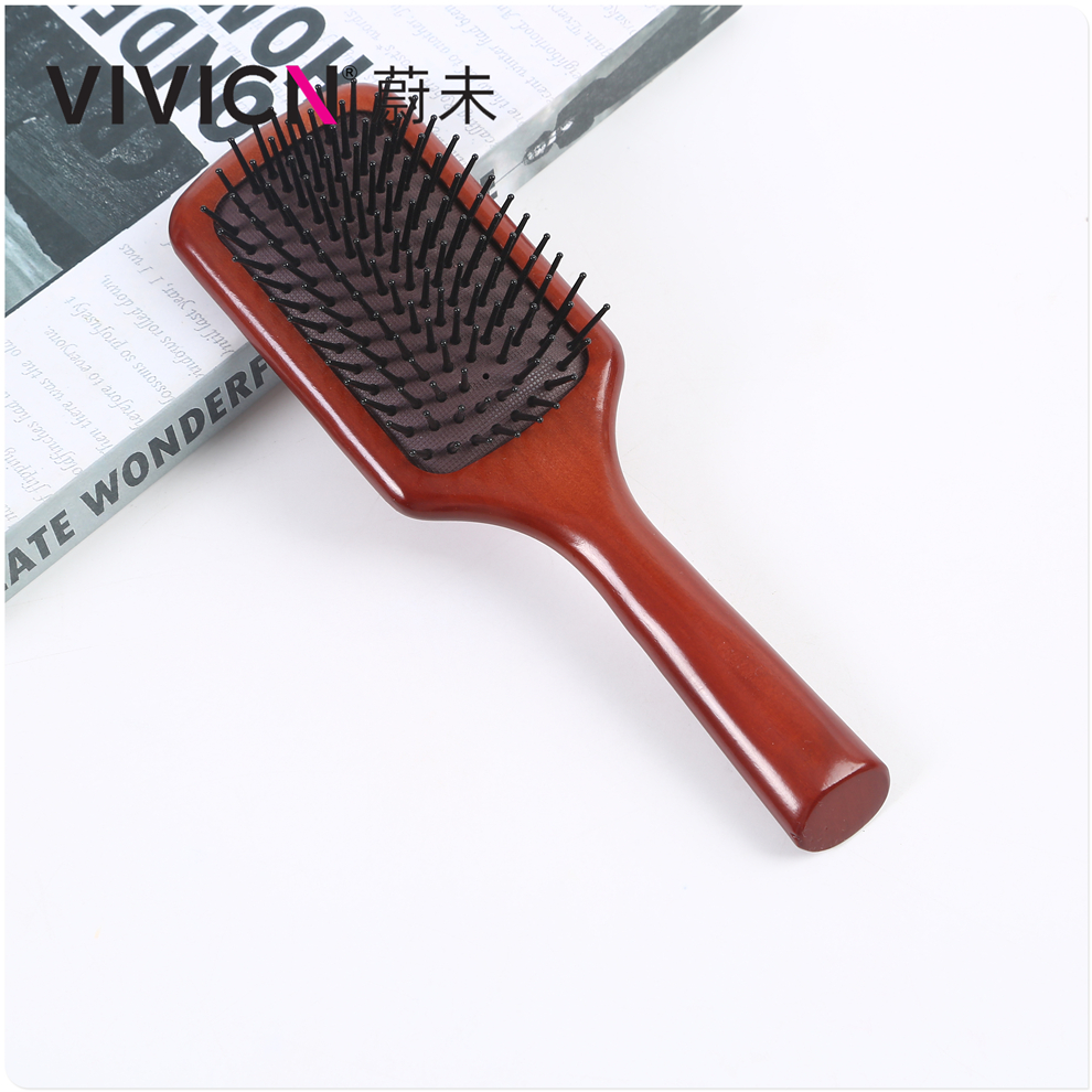 【 Weiwei 】 Massage comb, air cushion comb, wooden comb, women's special long hair curling, home fluffy scalp comb Specification image