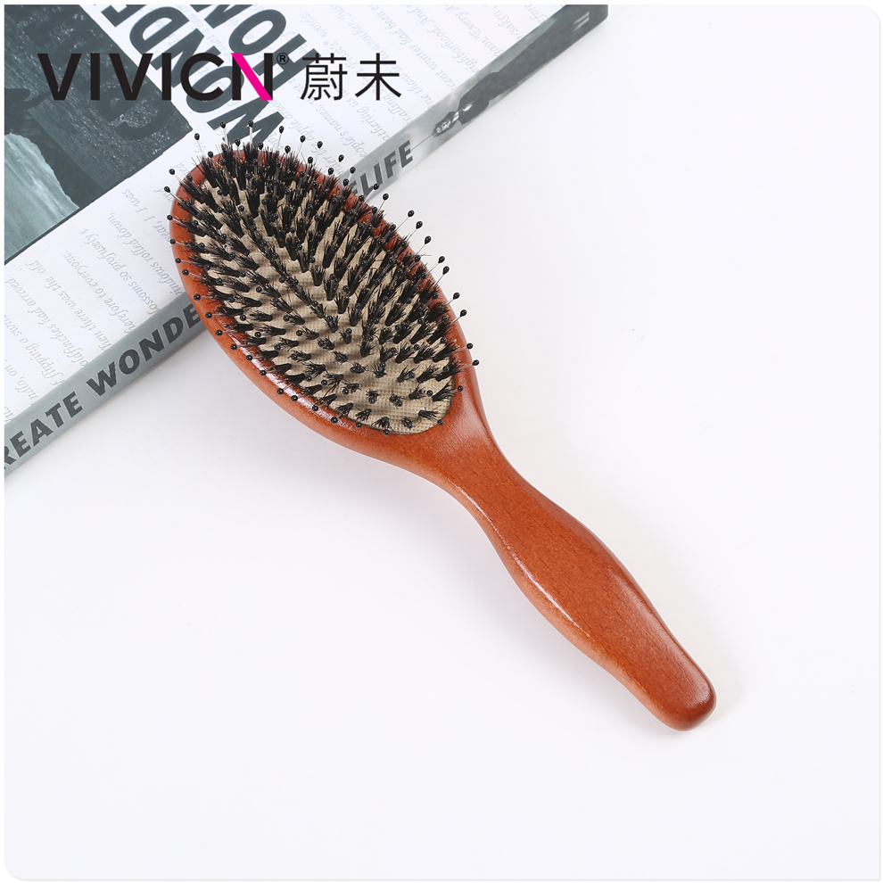 【 Weiwei 】 Pig bristle air cushion comb for women, long hair wooden air cushion scalp massage comb for men and women Application Scenario