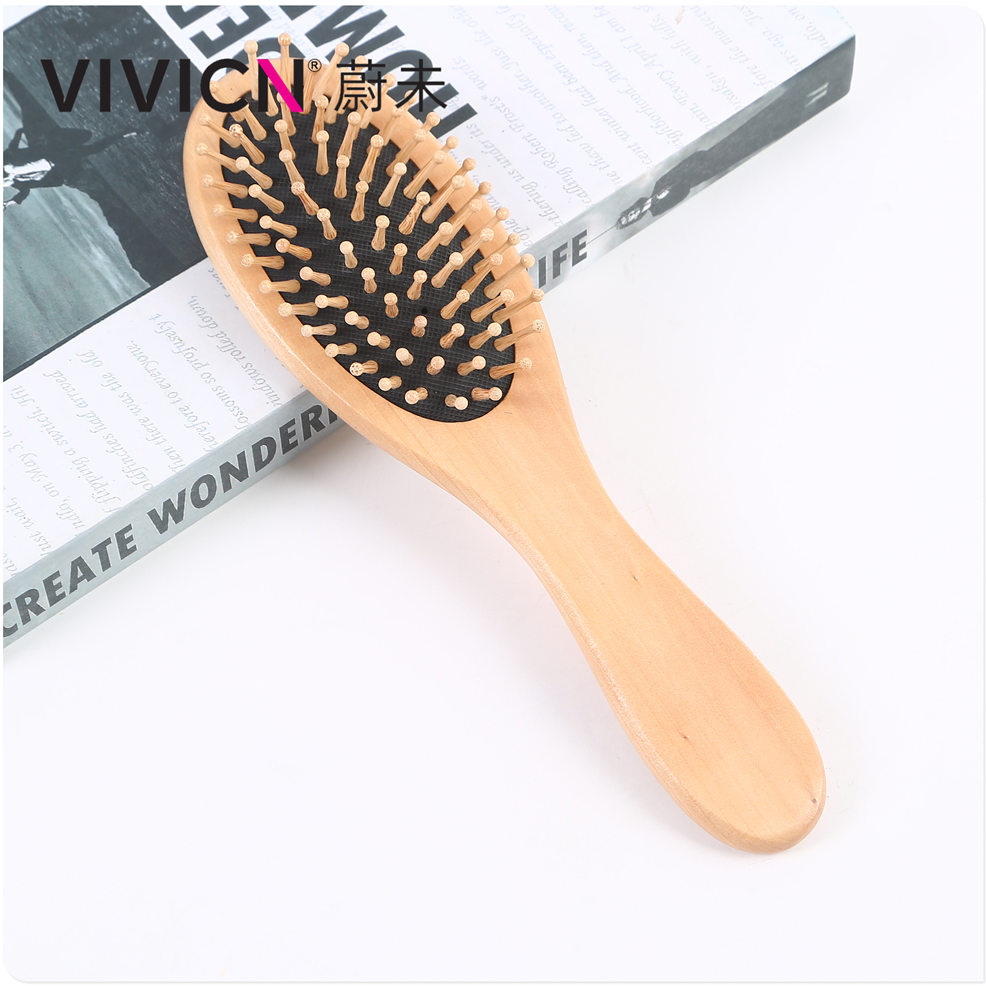 【 Weiwei 】 Air cushion comb, airbag massage comb, anti-static hair loss, men's and women's long hair, wooden comb details Picture