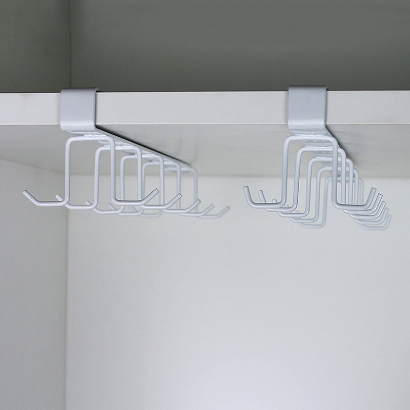 Nail Free Hooks For Cabinets Hanging Rack Under Partition Of Kitchen Closet Hanging Rack Under Table Countertop Hanging Hook For Shelving Specification drawing