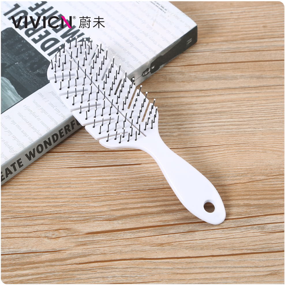 【 Weiwei 】 Pork rib comb, plastic comb, long hair and curly hair, home pork rib comb, blow-shaped large backhead comb Item Picture