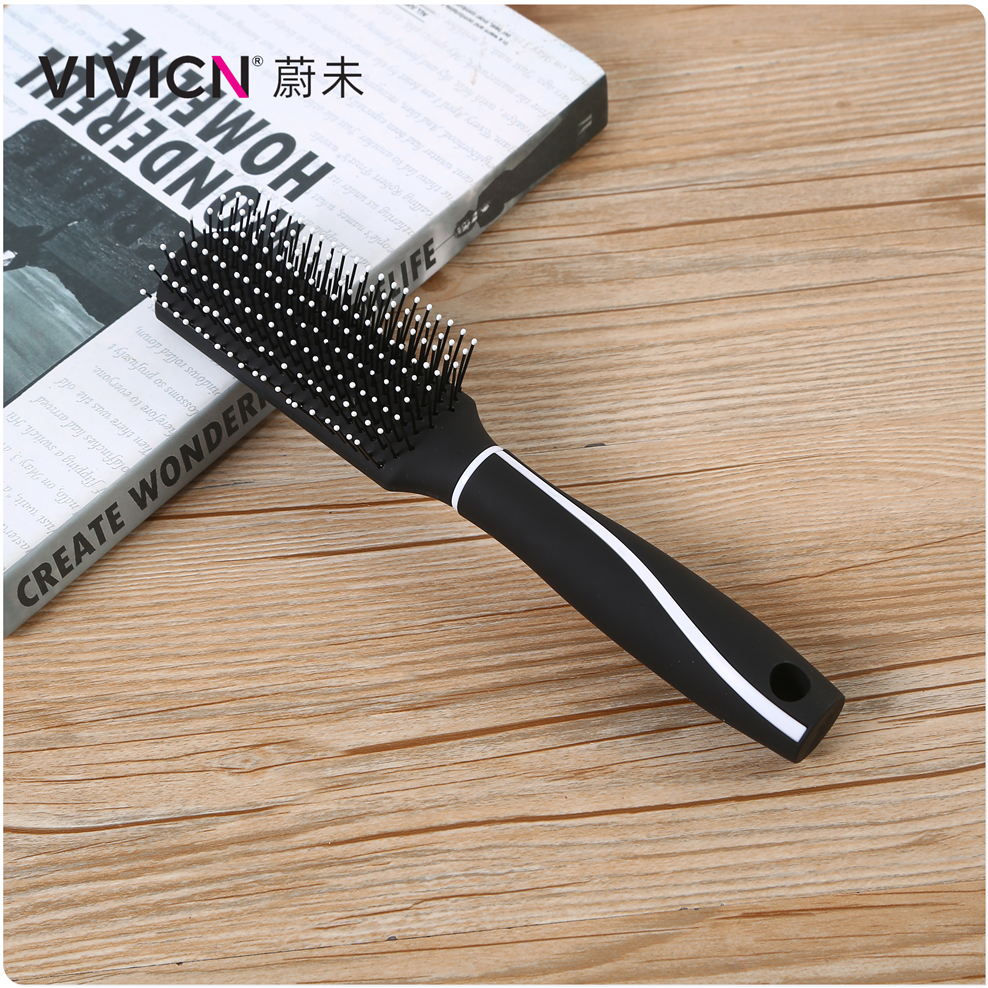 【 Weiwei 】 Home curly hair comb, airbag massage comb, men's and women's air cushion comb, hair styling cylindrical roller comb with inner buckle design Specification image
