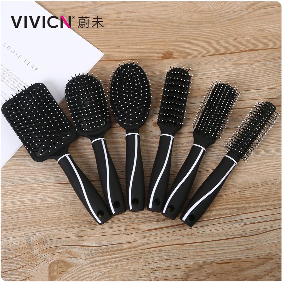 【 Weiwei 】 Home curly hair comb, airbag massage comb, men's and women's air cushion comb, hair styling cylindrical roller comb with inner buckle design