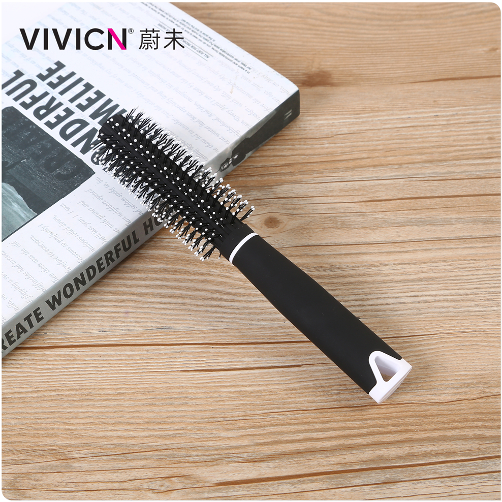【 Weiwei 】 Home curly hair comb, men's and women's air cushion air massage comb, inner buckle styling hair care cylindrical roller comb details Picture