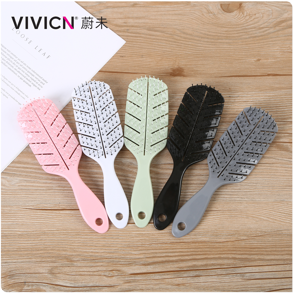 【 Weiwei 】 Pork rib comb, plastic comb, long hair and curly hair, home pork rib comb, blow-shaped large backhead comb