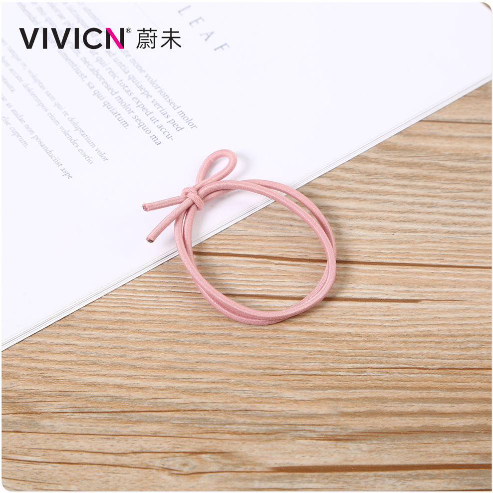 【 Weiwei 】 High-elasticity knotted hair band, hair tie, simple hair accessory, trendy and fresh hair tie Item Picture