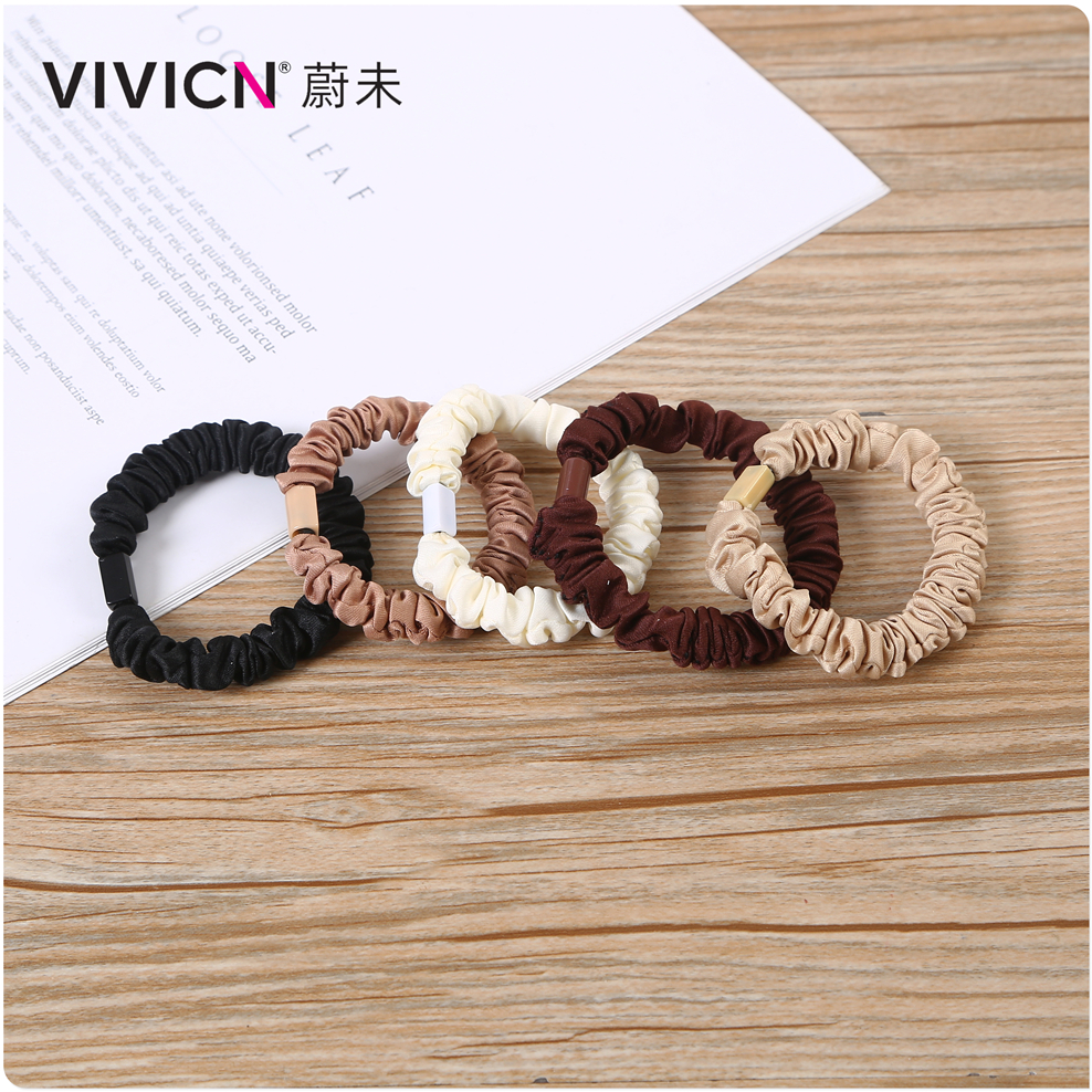 【 Wei Wei 】 Hair ties, hair bands, women's Instagram small intestine hair bands, cute and versatile leather cases, hair tie rubber bands are selling well details Picture