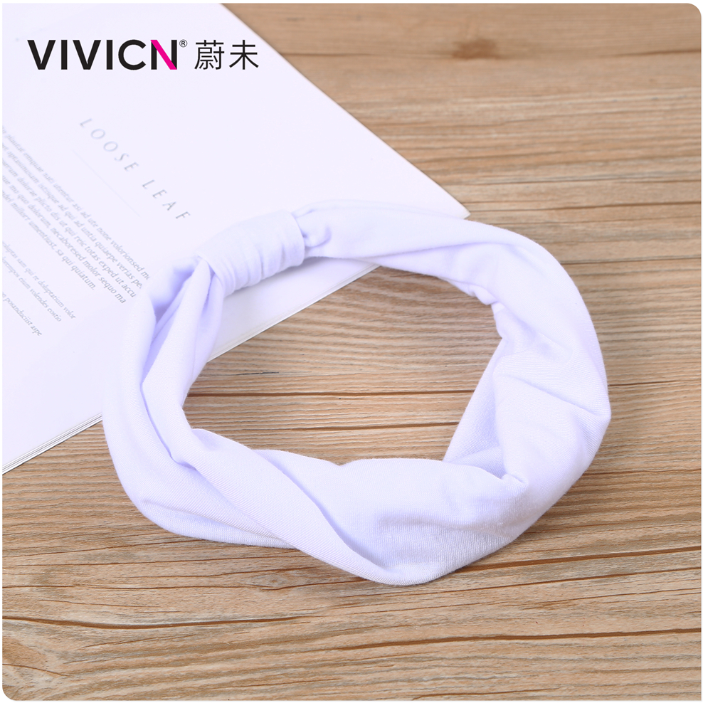 [Wei Wei] Headband Face Wash Headband Cotton Wide Edge Head Band Sports Yoga Headband Elastic Headband Application Scenario