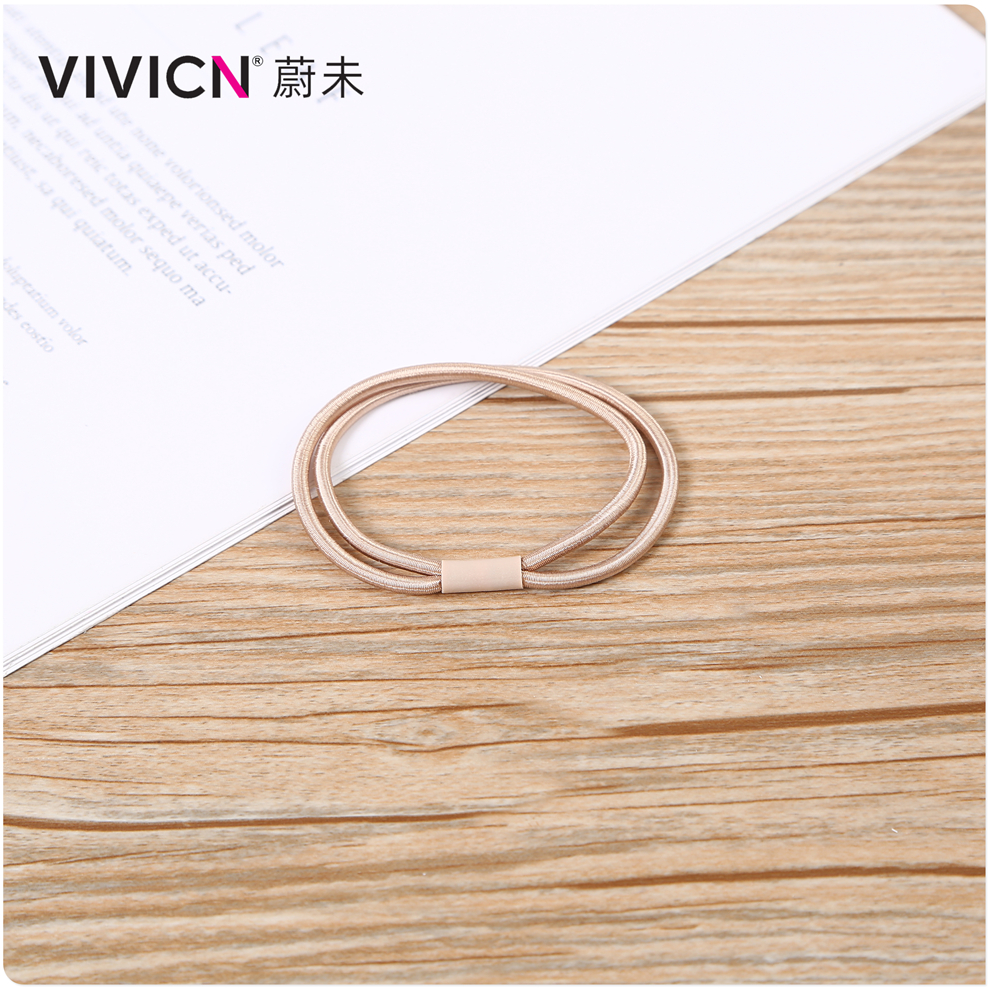 【 Weiwei 】 Four-piece durable, high-elasticity hair tie, leather band, hair band, popular and simple hair tie and headwear for women Specification image