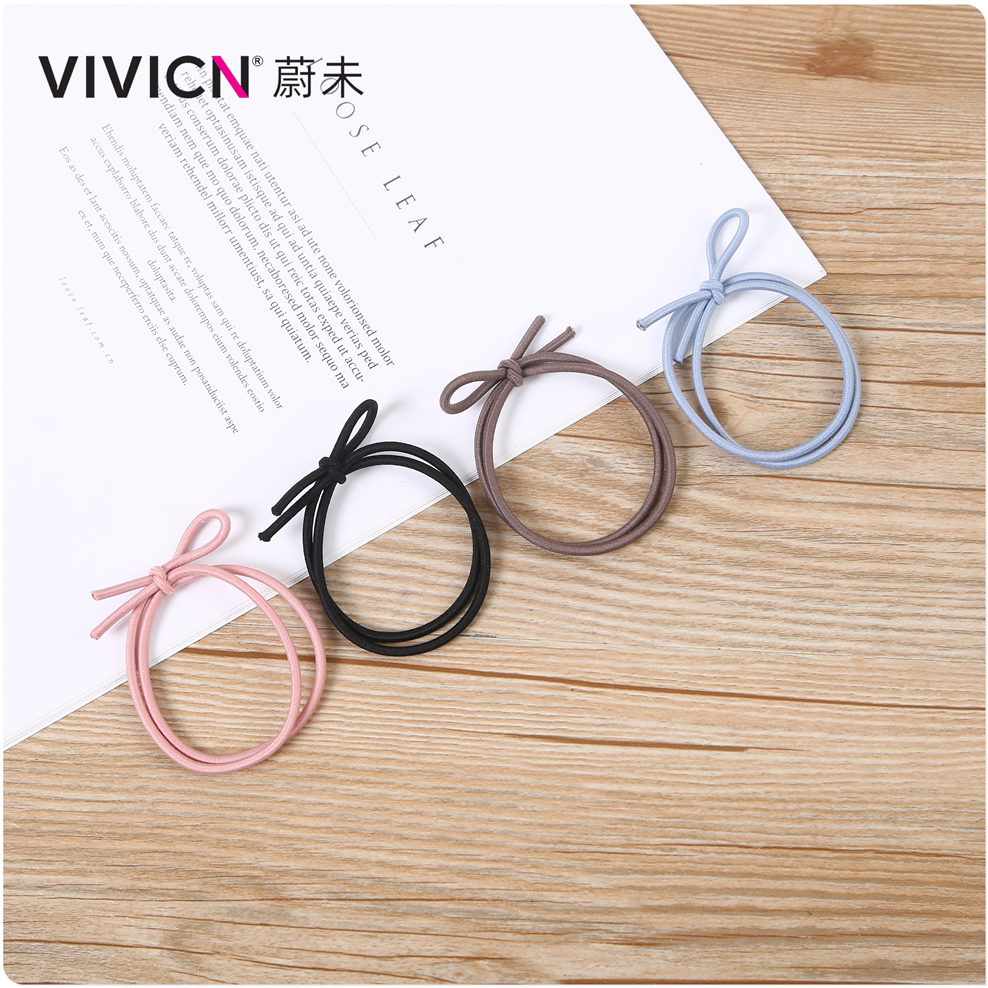 【 Weiwei 】 High-elasticity knotted hair band, hair tie, simple hair accessory, trendy and fresh hair tie details Picture