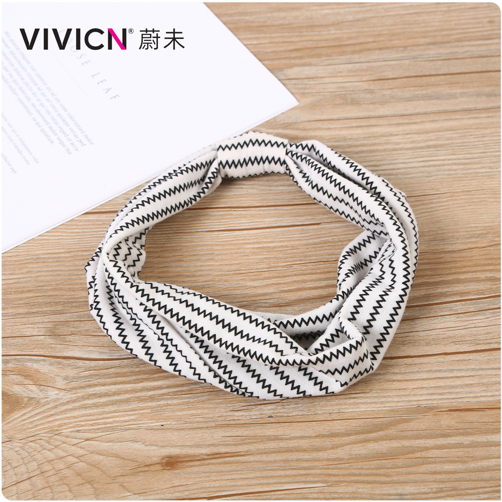 [Wei Wei] European And American Headband Bohemian Print Elastic Sports Headband Women Fashion Wide Edge Cotton Headband Application Scenario