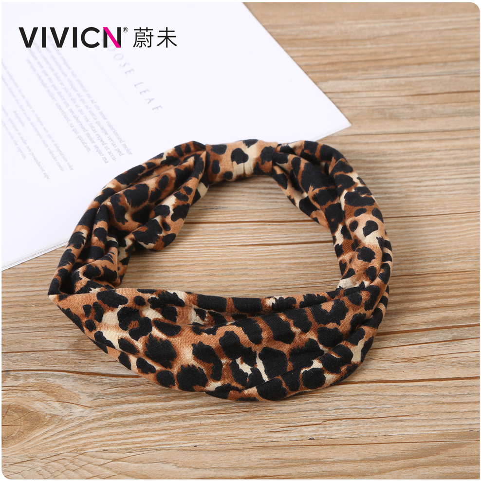 [Wei Wei] Hair With Female Face Wash Movement Month Pure Cotton Elastic Headband Hair Bandwidth Border Wind Cover White Hair Application Scenario