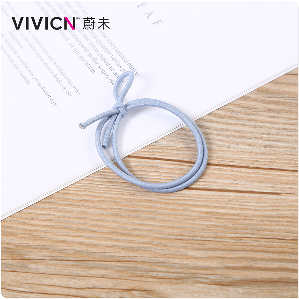 【 Weiwei 】 High-elasticity knotted hair band, hair tie, simple hair accessory, trendy and fresh hair tie Specification image