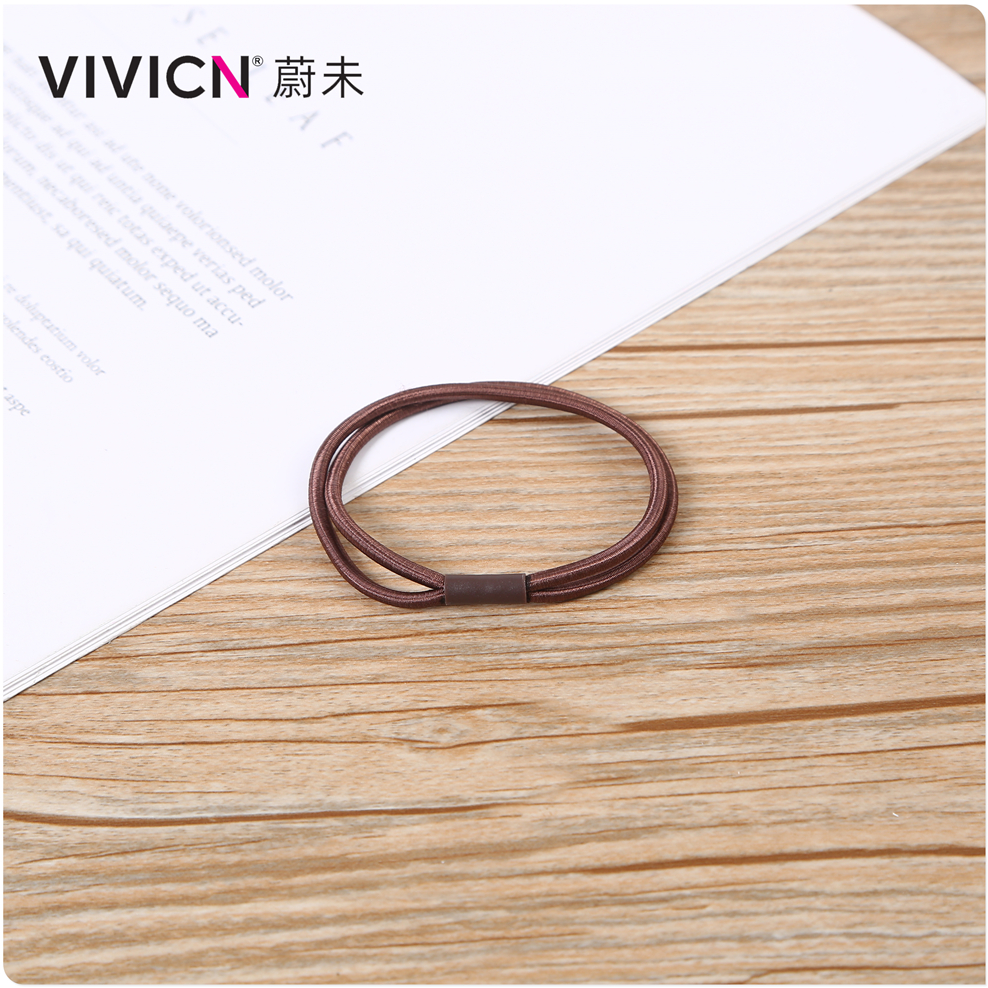 【 Weiwei 】 Four-piece durable, high-elasticity hair tie, leather band, hair band, popular and simple hair tie and headwear for women Application Scenario