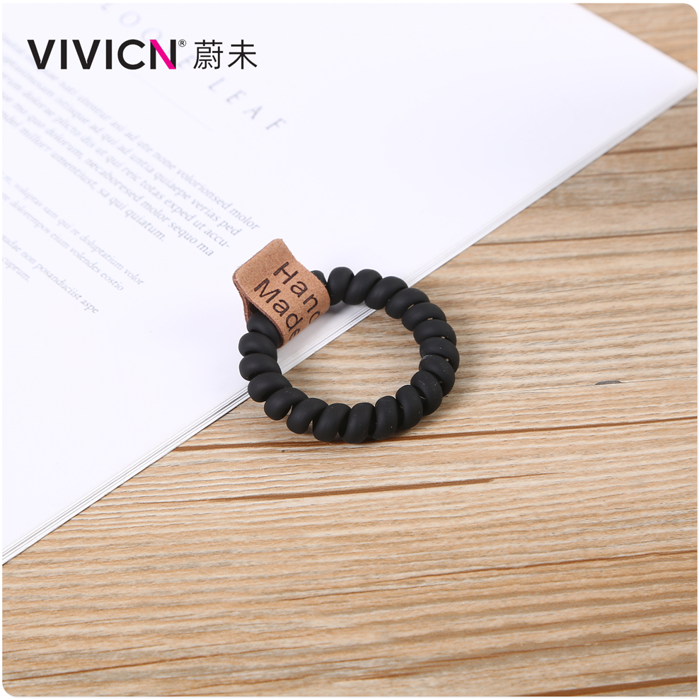 【 Wei Wei 】 Telephone line hair tie, Korean Instagram influencer's seamless hair band, hair tie, small rubber band, women's hair tie accessory Item Picture