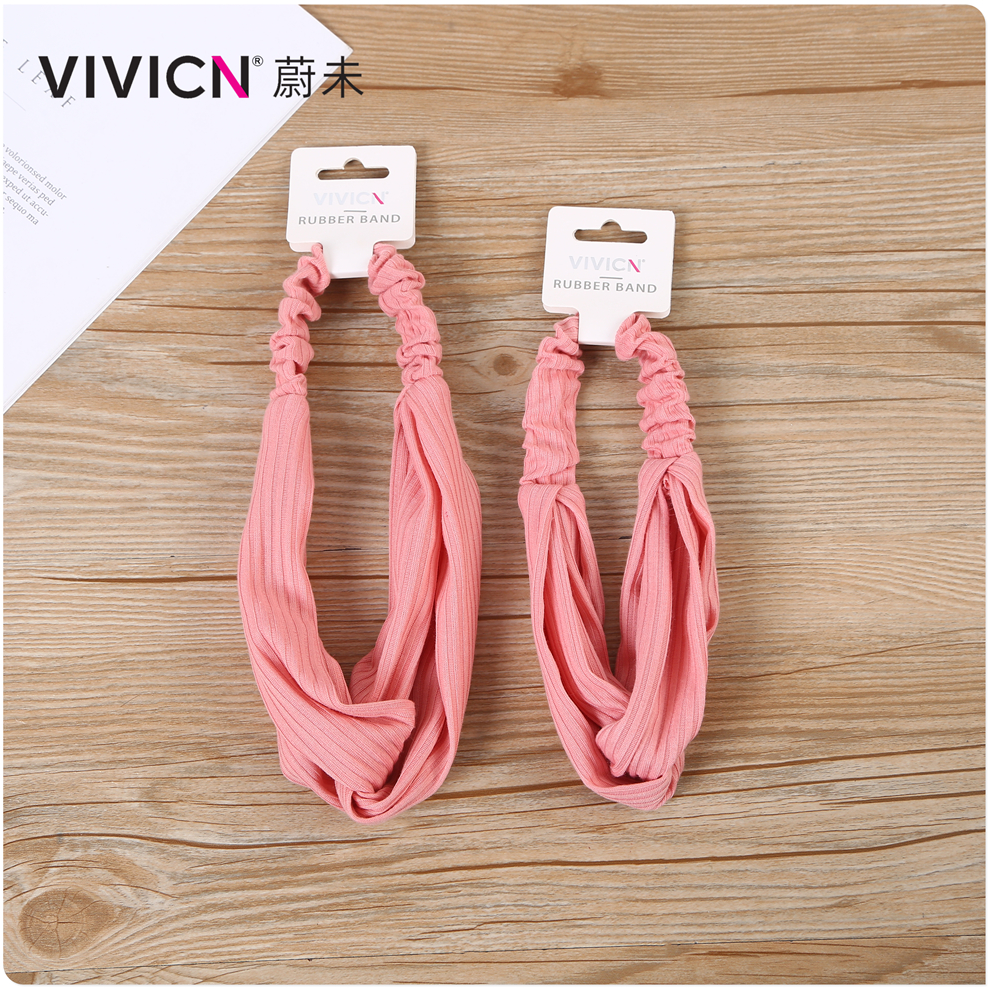 【 Weiwei 】 Korean cross-elastic hair band, knitted hair band, suede headband, women's hair accessory, Korean version headwear Specification image