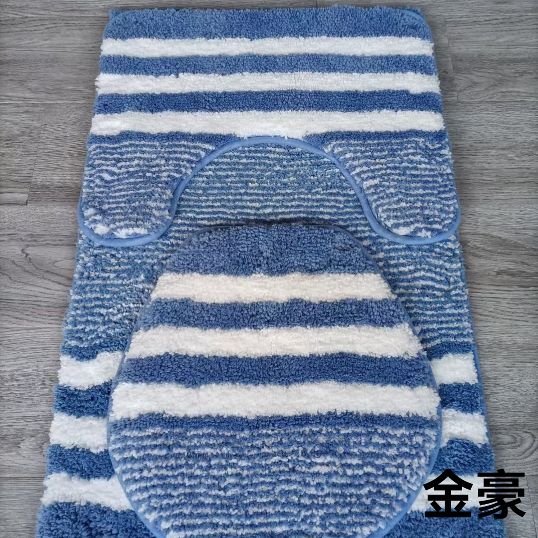 洗手间地垫超柔吸水卫生间地垫马桶三件套厕所地垫进门垫防滑地毯