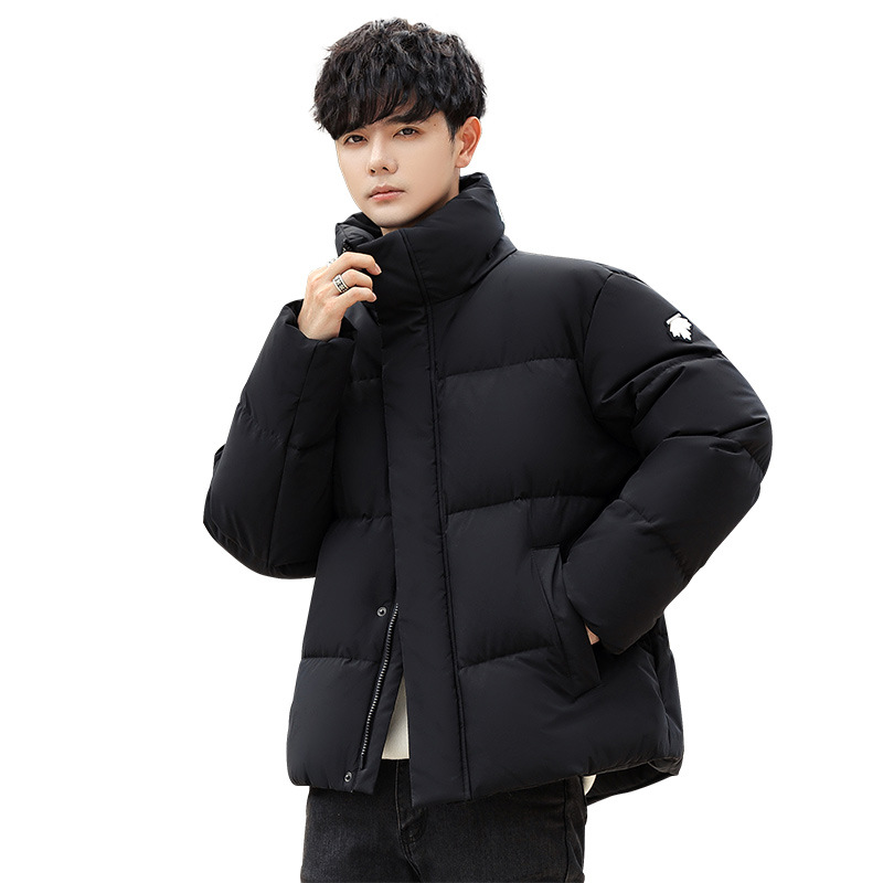 Stand-up collar down jacket for men's short winter 2022 new style thickened warm bread jacket jacket for men's winter clothing Item Picture
