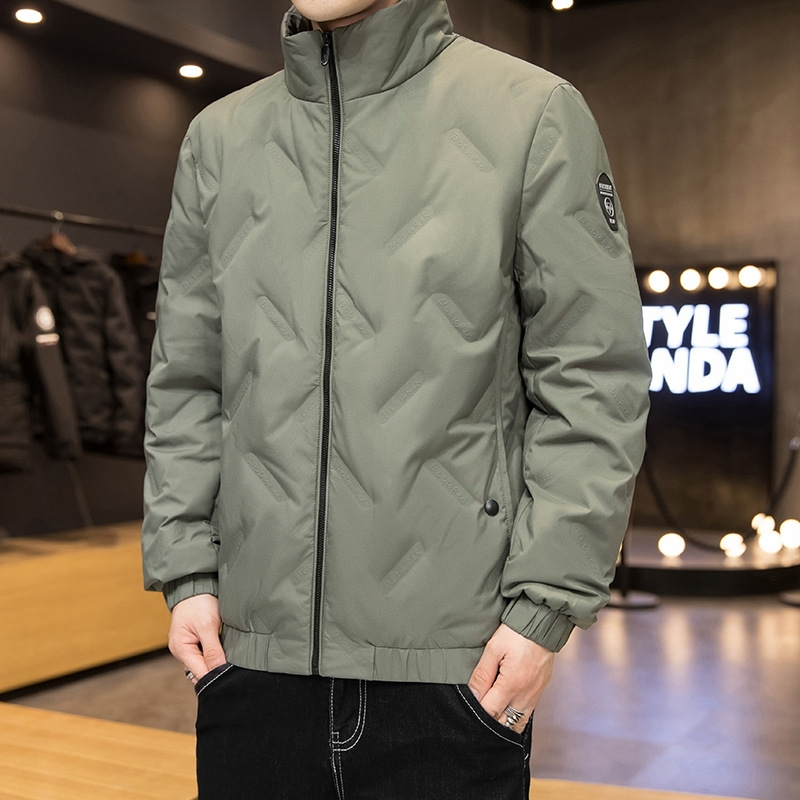 男士羽绒服实物图