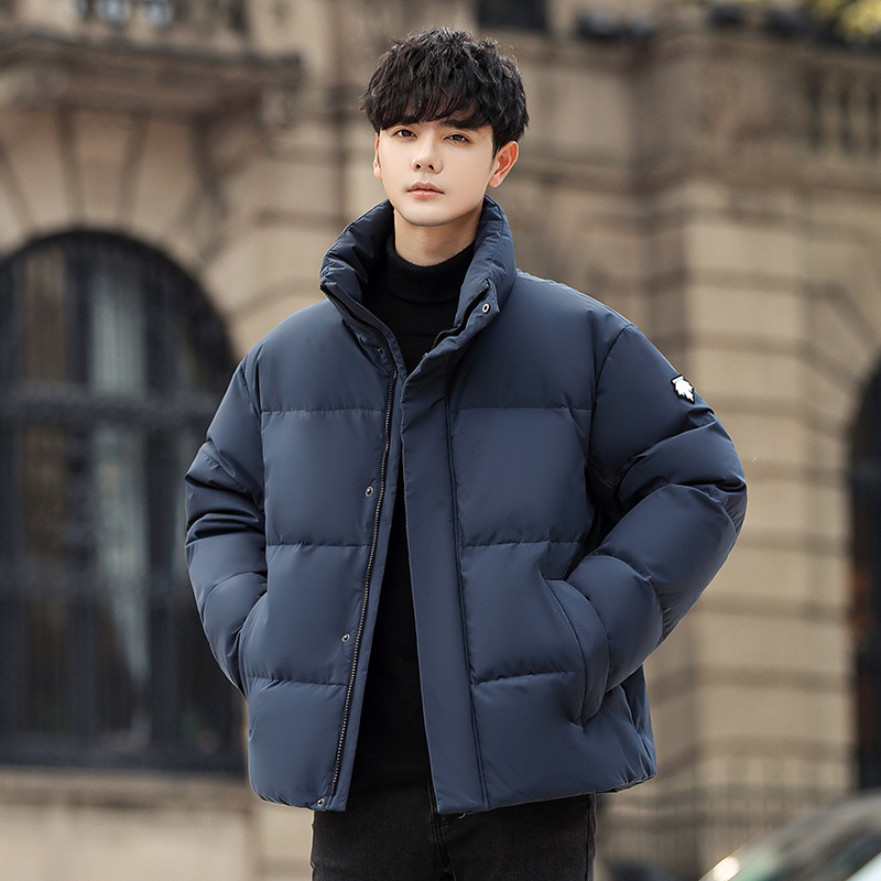 Stand-up collar down jacket for men's short winter 2022 new style thickened warm bread jacket jacket for men's winter clothing Application Scenario