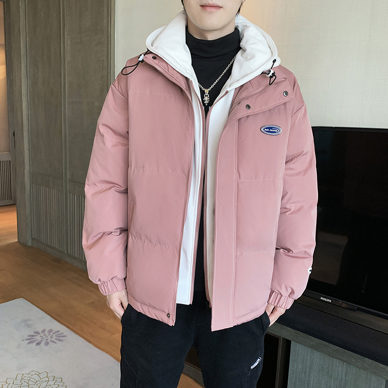 A two-piece hooded cotton-padded jacket for men's winter fashion, an ins casual and versatile loose, large-sized, cold-proof cotton garment Application Scenario