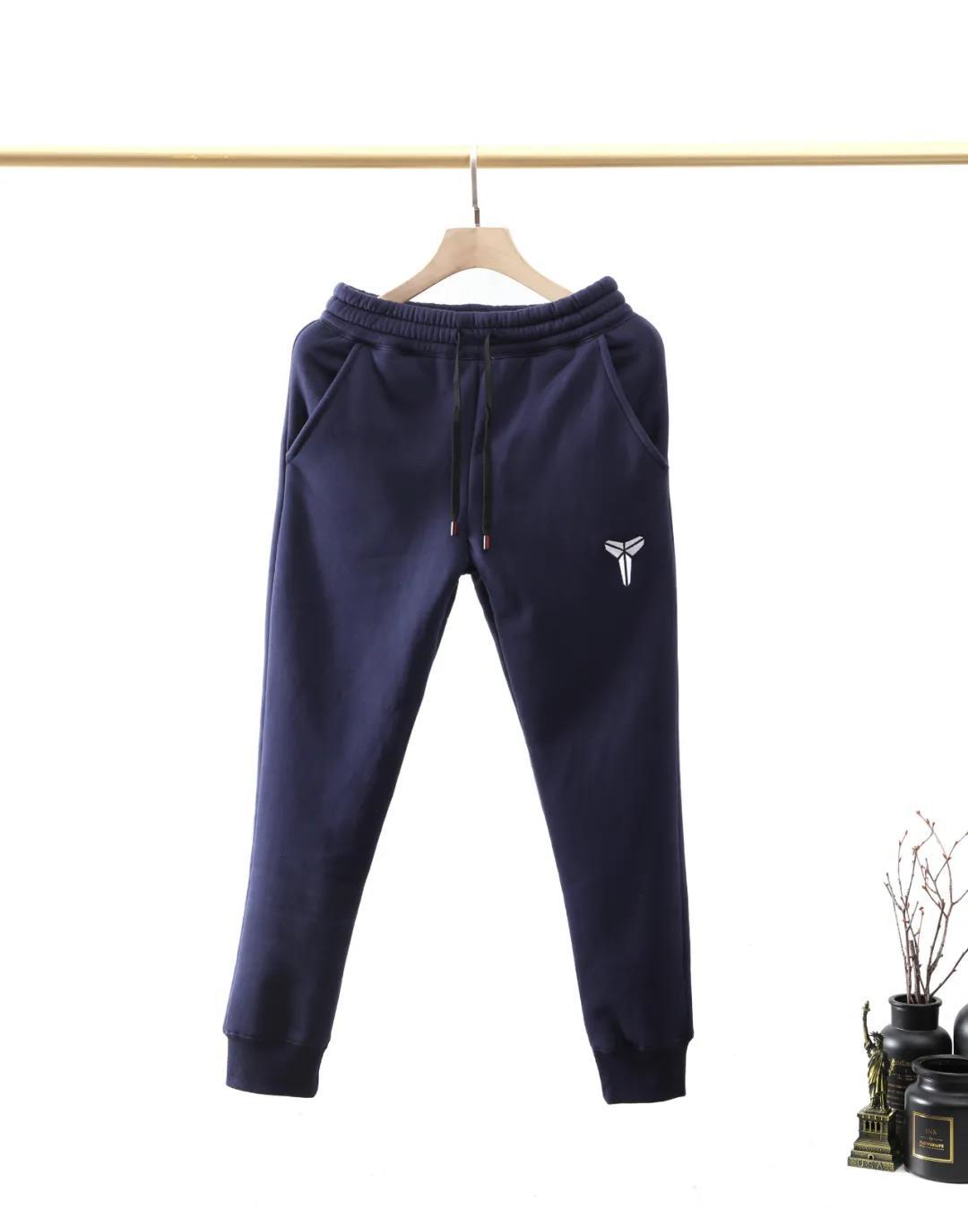 Men's knitted fleece thickened lamb fleece warm couple knitted pants, elastic waist casual drawstring sweatpants, casual pants Specification image