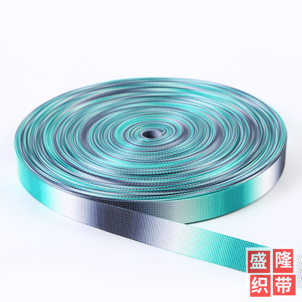 Gradient Design 2 Cm Wide Intercolor Plain Elastic Ribbon Garment Textile Accessories Bag Sideband Wholesale Manufacturers details Picture