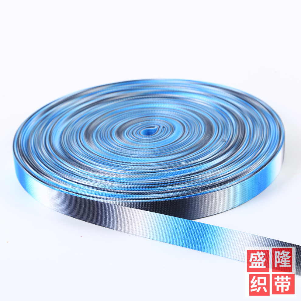 Gradient Design 2 Cm Wide Intercolor Plain Elastic Ribbon Garment Textile Accessories Bag Sideband Wholesale Manufacturers Specification drawing
