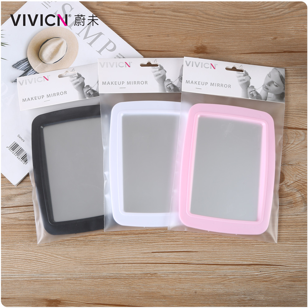 【 Weiwei 】 Single-sided table mirror, makeup mirror, desktop dressing mirror, beauty princess mirror, folding square mirror, desktop details Picture