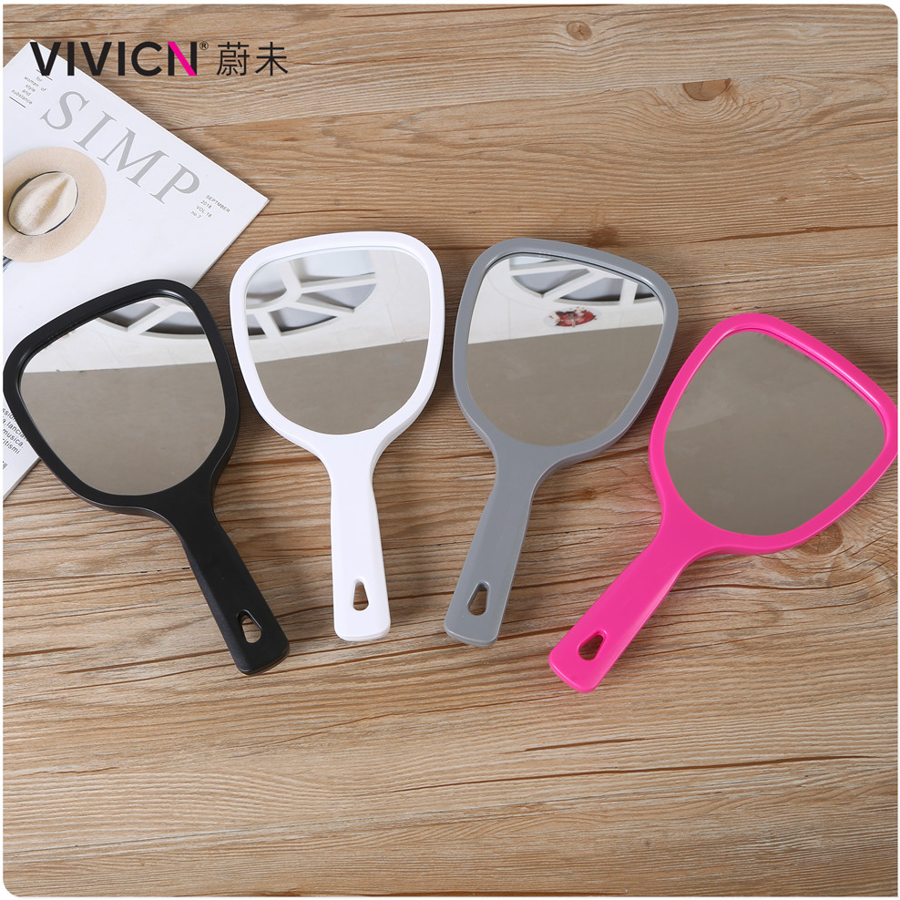 【 Weiwei 】 Hand-held mirror, makeup mirror, beauty salon, dental, oral magnifying glass, Double-sided tattoo mirror details Picture