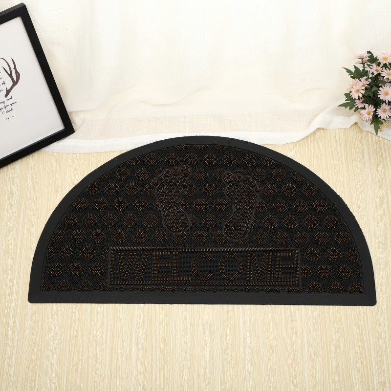 New door foot MATS, outdoor dust-removing carpets, rubber semi-circular MATS for company entrances, door-to-door rubbing MATS, and household entrance floor MATS Specification image