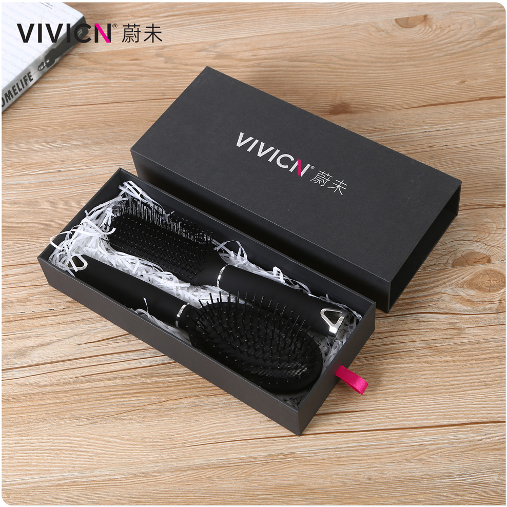 【 Weiwei 】 High-end gift box bread comb, airbag comb, women's special long hair curling head massage comb details Picture