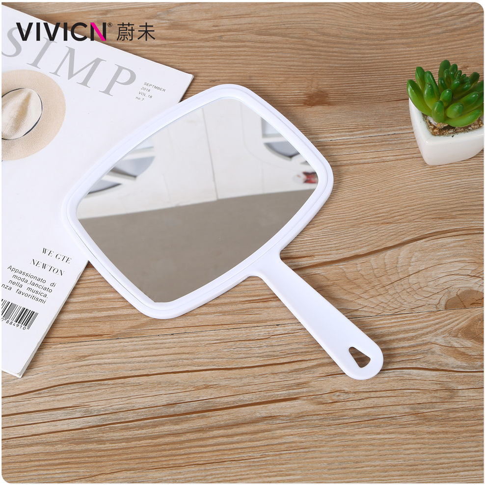 [Wei Wei] Hd Handle Makeup Mirror Barber Hand Mirror Large Beauty Salon Makeup Mirror High-Grade Portable Mirror Specification drawing