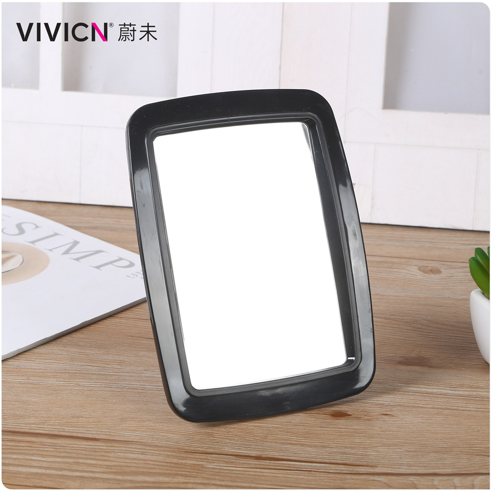 【 Weiwei 】 Single-sided table mirror, makeup mirror, desktop dressing mirror, beauty princess mirror, folding square mirror, desktop Application Scenario