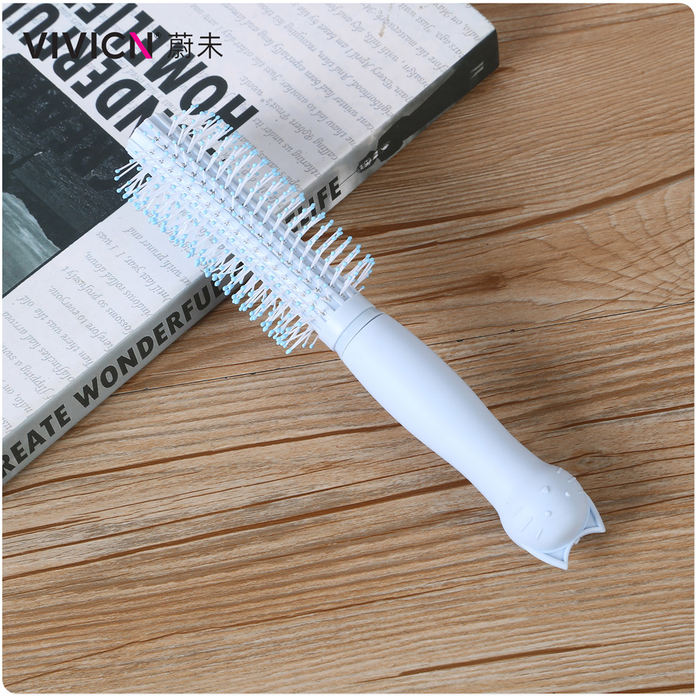 [Wei Wei] Cat Handle Comb Air Bag Comb Plastic Comb Massage Air Cushion Comb Long Hair Home Rib Comb Roll Comb details Picture
