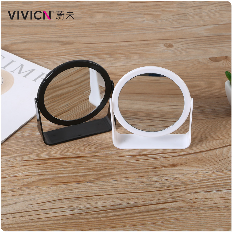 【 Wei Wei 】 Desktop folding makeup mirror, student dormitory desktop small mirror, women's dressing mirror, small mirror Specification image
