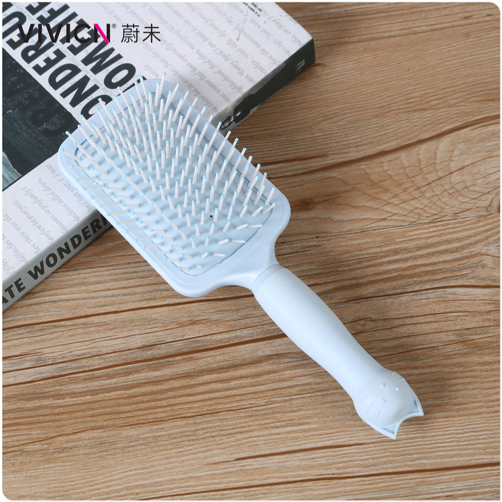 [Wei Wei] Cat Handle Comb Air Bag Comb Plastic Comb Massage Air Cushion Comb Long Hair Home Rib Comb Roll Comb Application Scenario