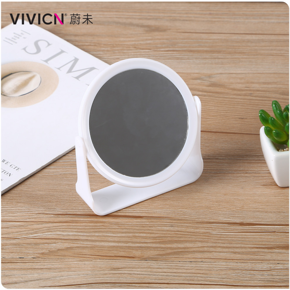 【 Wei Wei 】 Desktop folding makeup mirror, student dormitory desktop small mirror, women's dressing mirror, small mirror Item Picture