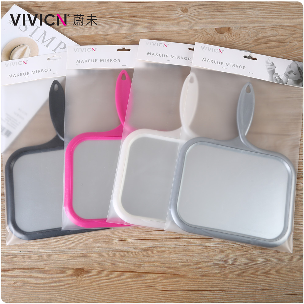 【 Weiwei 】 Hand-held mirror, portable makeup mirror, hand-held beauty salon mirror, dormitory dressing mirror for girls details Picture