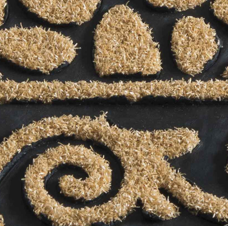 The rubber floor mat for the entrance door is anti-slip and wear-resistant. It is an environmentally friendly polypropylene door mat for both household and commercial use. The size can be customized details Picture